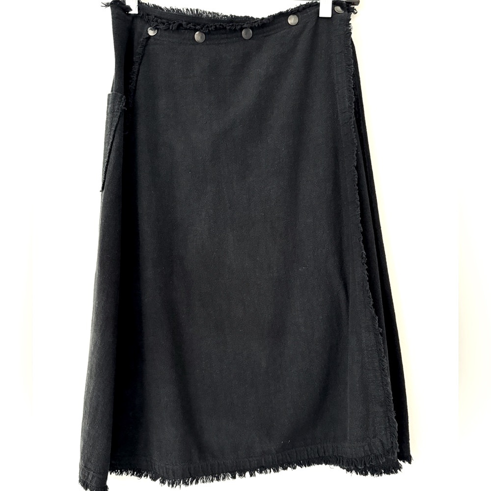 Pip Squeak Chapeau Linen Wrap Snap Skirt